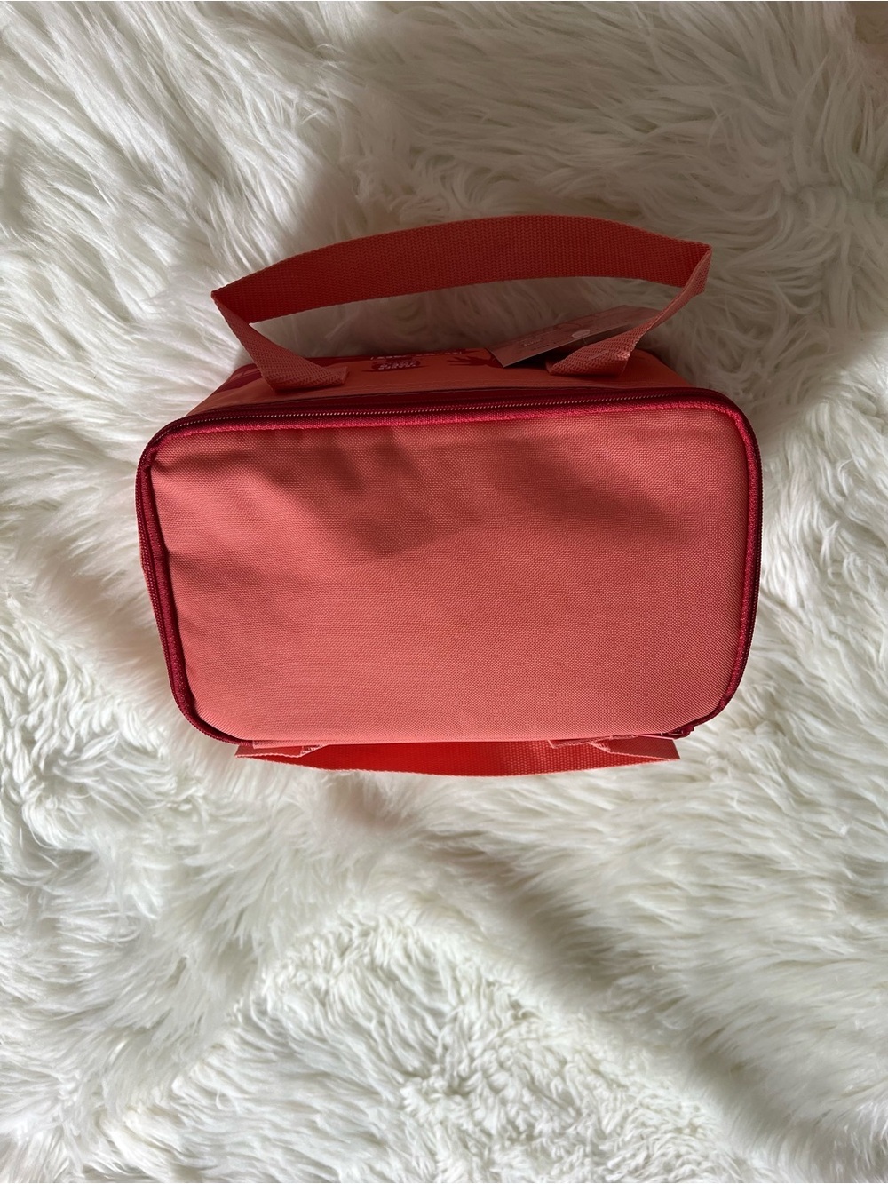 Trader Joe's Coral Mini Insulated Tote Bag - Picture 4 of 5